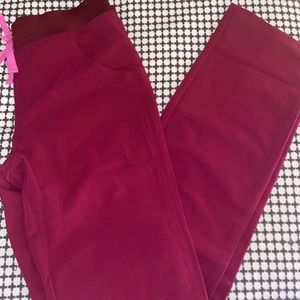 XS Tall Dark Magenta Figs Pants